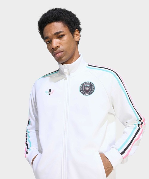 adidas(アディダス)の「インテル・マイアミ オリジナルス トラックトップ / ジャージ / アディダス adidas(ジャージ・メンズ・ホワイト・XXX-LARGE/XX-LARGE/X-LARGE/SMALL/MEDIUM/LARGE)」の5枚目の写真