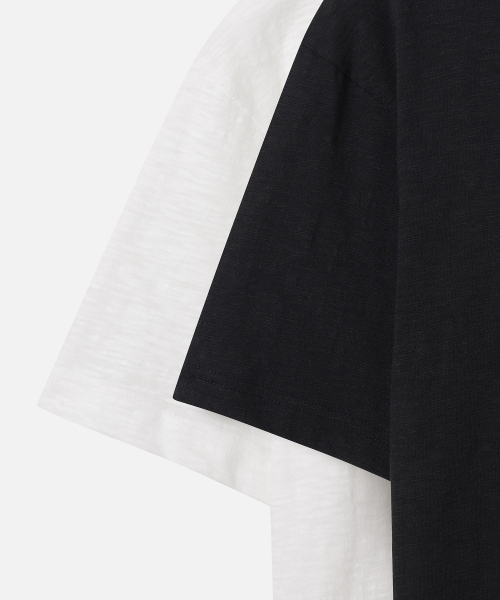 247SERIES（247シリーズ）の「20番手スラブTシャツMULTI（Tシャツ/カットソー・メンズ・ブラック×ホワイト・X-SMALL/SMALL/MEDIUM/LARGE/X-LARGE）」の4枚目の写真