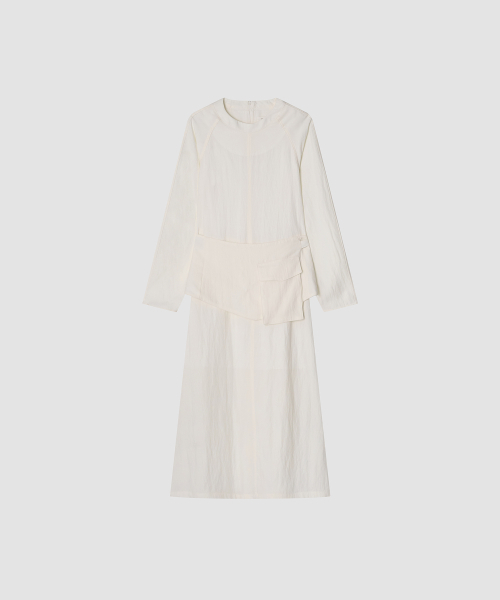 THE LILLE（ザ リル）の「Belted One-Piece_Ivory（ワンピース・レディース・その他・FREE）」の2枚目の写真