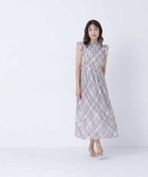 NATURAL BEAUTY BASIC(ナチュラルビューティーベーシック)の「オータムチェックシャーリングワンピース(ワンピース・レディース・ベージュ系その他/ブラウン系その他・SMALL/MEDIUM/P/S)」の18枚目の写真
