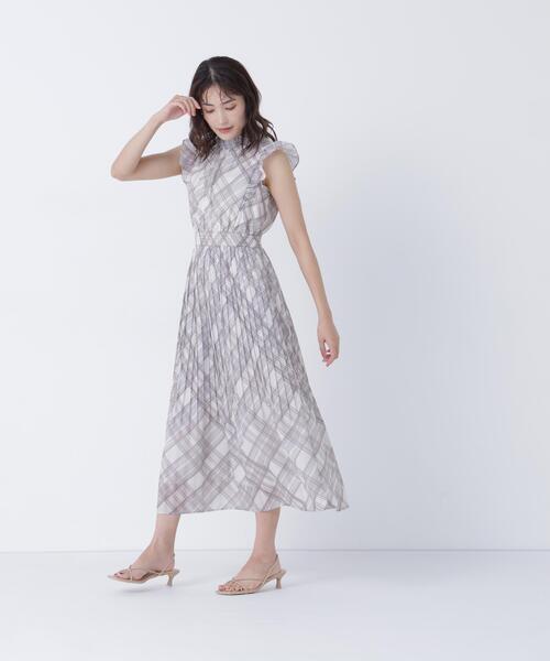 NATURAL BEAUTY BASIC(ナチュラルビューティーベーシック)の「オータムチェックシャーリングワンピース(ワンピース・レディース・ベージュ系その他/ブラウン系その他・SMALL/MEDIUM/P/S)」の20枚目の写真