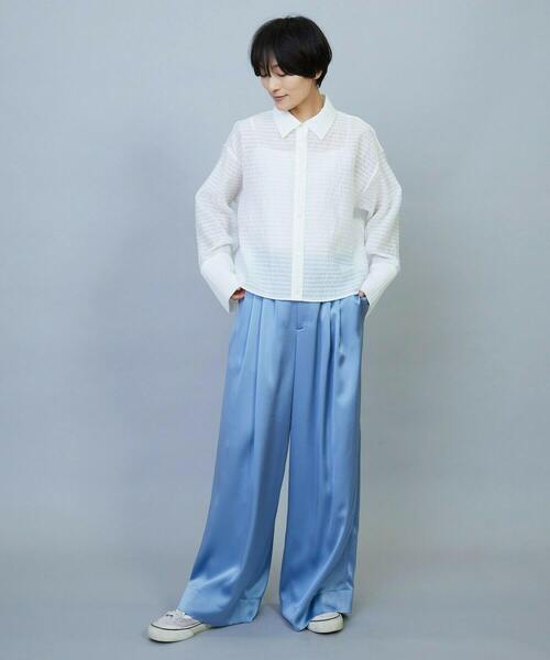 MOGA(モガ)の「ソアパールサテンワイドパンツ(その他パンツ・レディース・ピンク/ブルー・2/1)」の22枚目の写真