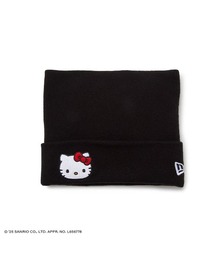 ニューエラ【NEW ERA】- サンリオ ハローキティ ニット帽【SQUARE KNIT KITTY FACE BLACK 14348583】