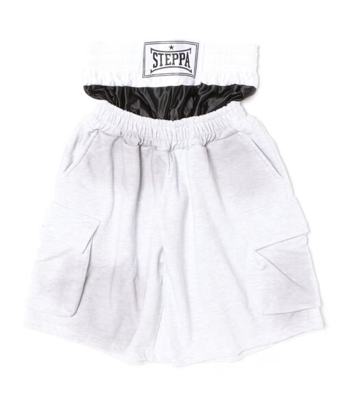 L.H.P(エルエイチピー)の「STEPPA/ステッパ/BOXER BERMUDA PANTS(その他パンツ・レディース・ブラック/グレー・F)」の2枚目の写真