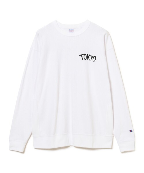 Champion(チャンピオン)の「【別注】Champion / リバースウィーブ(R)シティ ロングスリーブTシャツ(Tシャツ/カットソー・メンズ・ホワイト/ブラック/グレー・S/M/L/XL)」の2枚目の写真