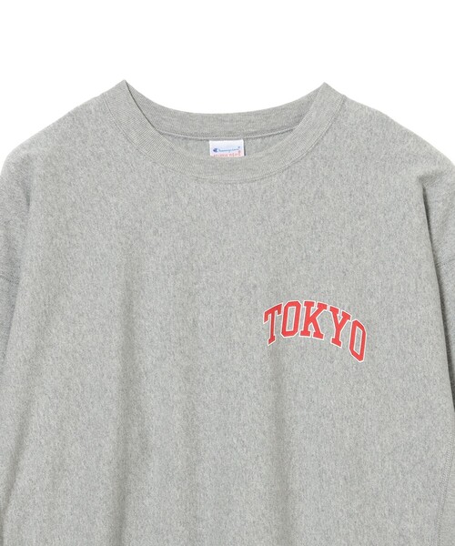 Champion(チャンピオン)の「【別注】Champion / リバースウィーブ(R)シティ ロングスリーブTシャツ(Tシャツ/カットソー・メンズ・ホワイト/ブラック/グレー・S/M/L/XL)」の8枚目の写真