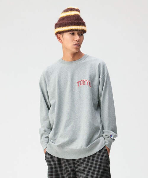 Champion(チャンピオン)の「【別注】Champion / リバースウィーブ(R)シティ ロングスリーブTシャツ(Tシャツ/カットソー・メンズ・ホワイト/ブラック/グレー・S/M/L/XL)」の12枚目の写真