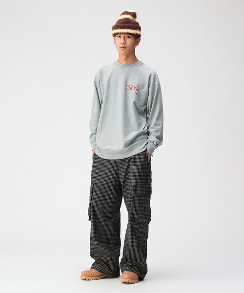 Champion(チャンピオン)の「【別注】Champion / リバースウィーブ(R)シティ ロングスリーブTシャツ(Tシャツ/カットソー・メンズ・ホワイト/ブラック/グレー・S/M/L/XL)」の15枚目の写真