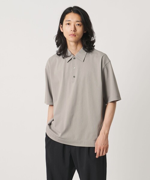UNITED ARROWS(ユナイテッドアローズ)の「ALBINI アルビニ トリコット ポロシャツ 抗菌防臭(ポロシャツ・メンズ・ライトグレー/ブラック/ダークグレー・S/M/L/XL)」の4枚目の写真
