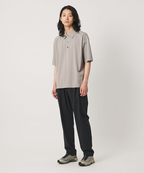 UNITED ARROWS(ユナイテッドアローズ)の「ALBINI アルビニ トリコット ポロシャツ 抗菌防臭(ポロシャツ・メンズ・ライトグレー/ブラック/ダークグレー・S/M/L/XL)」の5枚目の写真