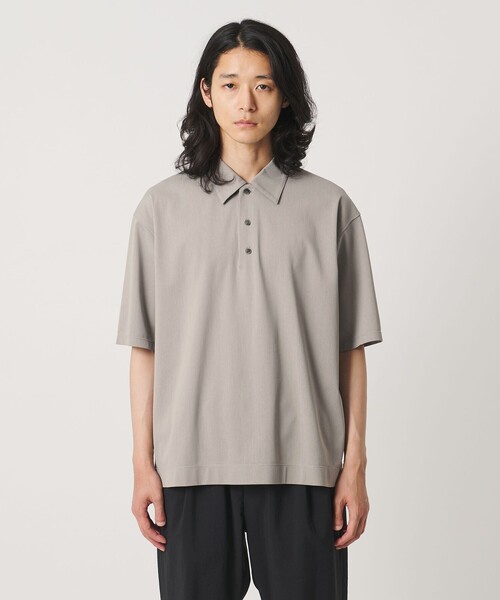 UNITED ARROWS(ユナイテッドアローズ)の「ALBINI アルビニ トリコット ポロシャツ 抗菌防臭(ポロシャツ・メンズ・ライトグレー/ブラック/ダークグレー・S/M/L/XL)」の6枚目の写真