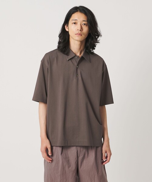 UNITED ARROWS(ユナイテッドアローズ)の「ALBINI アルビニ トリコット ポロシャツ 抗菌防臭(ポロシャツ・メンズ・ライトグレー/ブラック/ダークグレー・S/M/L/XL)」の9枚目の写真