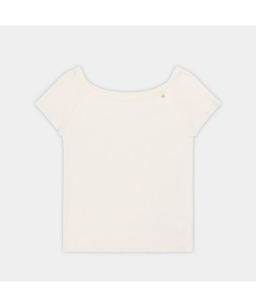 PIGMENT(ピグメント)の「オフショルダーニット (TDSW260404)(ニット/セーター・レディース・ブラック/アイボリー/ミント・FREE)」の1枚目の写真