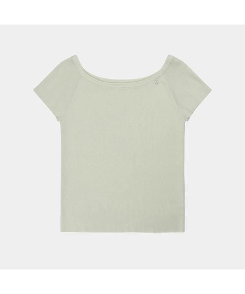 PIGMENT(ピグメント)の「オフショルダーニット (TDSW260404)(ニット/セーター・レディース・ブラック/アイボリー/ミント・FREE)」の3枚目の写真