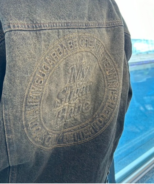 My sugar Babe（マイシュガーベイブ）の「circle denim boa blouson（ブルゾン・メンズ・ブラック/ブルー系・MEDIUM/LARGE）」の10枚目の写真