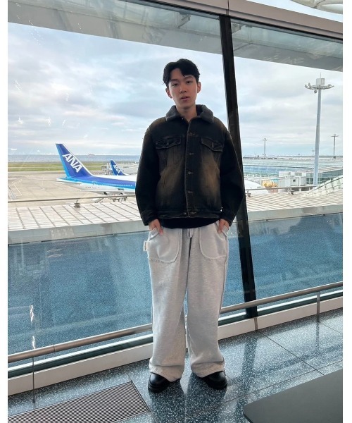 My sugar Babe（マイシュガーベイブ）の「circle denim boa blouson（ブルゾン・メンズ・ブラック/ブルー系・MEDIUM/LARGE）」の11枚目の写真