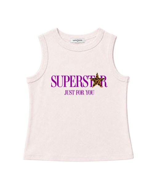 THEMORFHOUSE(ザモーフハウス)の「レオパードスーパースター ベーシックスリーブレス ライトピンク(Tシャツ/カットソー・レディース・その他・MEDIUM)」の1枚目の写真