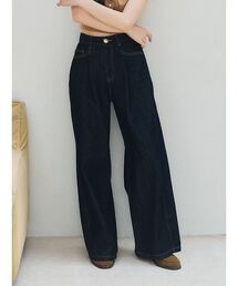LILY BROWN | タックワイドクラシックデニムパンツ(デニムパンツ)
