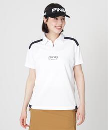 【PING APPAREL】オクタピンメッシュ半袖ハーフジップシャツ (LADIES)