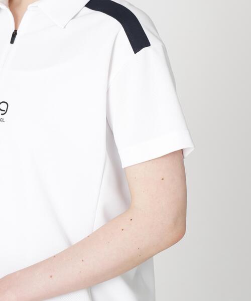 PING(ピン)の「【PING APPAREL】オクタピンメッシュ半袖ハーフジップシャツ (LADIES)(ポロシャツ・レディース・ベージュ/ネイビー/ホワイト・L/LL/M/S)」の12枚目の写真
