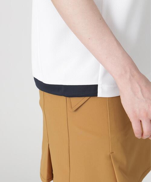 PING(ピン)の「【PING APPAREL】オクタピンメッシュ半袖ハーフジップシャツ (LADIES)(ポロシャツ・レディース・ベージュ/ネイビー/ホワイト・L/LL/M/S)」の13枚目の写真