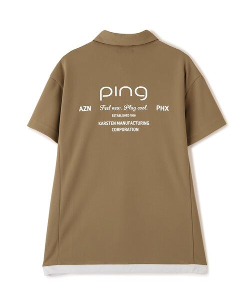 PING(ピン)の「【PING APPAREL】オクタピンメッシュ半袖ハーフジップシャツ (LADIES)(ポロシャツ・レディース・ベージュ/ネイビー/ホワイト・L/LL/M/S)」の22枚目の写真
