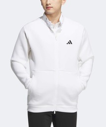 ダンボールニット バックロゴ 付き フルジップジャケット【adidas Golf/アディダスゴルフ】