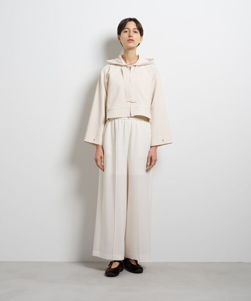 LANVIN en Bleu（ランバンオンブルー）の「ロゴレーステープフーディー（Tシャツ/カットソー・レディース・ブラック/カーキ/オフホワイト・38）」の4枚目の写真