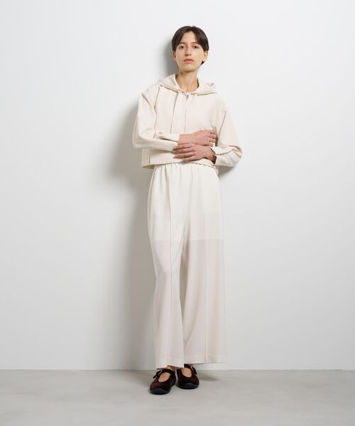 LANVIN en Bleu（ランバンオンブルー）の「ロゴレーステープフーディー（Tシャツ/カットソー・レディース・ブラック/カーキ/オフホワイト・38）」の15枚目の写真