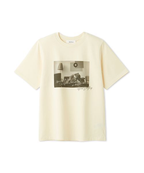 Mila Owen(ミラオーウェン)の「フォトプリントTシャツ(Tシャツ/カットソー・レディース・クリーム/チャコールグレー/ホワイト・F)」の3枚目の写真