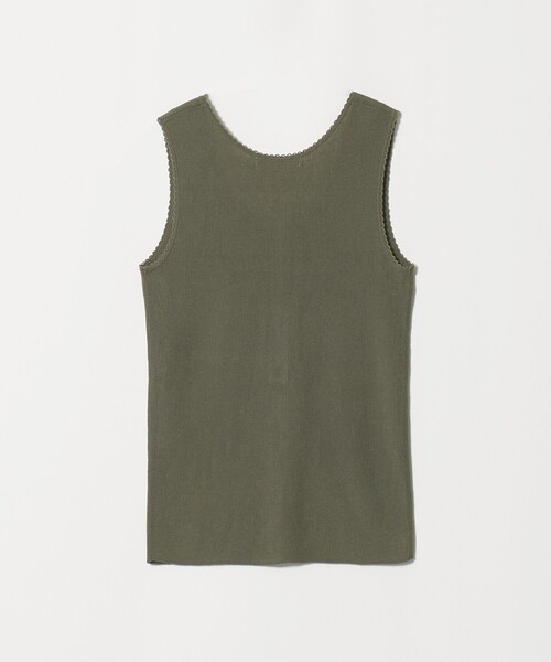 BEAUTY&YOUTH UNITED ARROWS（ビューティーアンドユースユナイテッドアローズ）の「ヘンリーネック リブニット タンクトップ ウォッシャブル（ニット/セーター・レディース・ベージュ/オリーブ/ダークグレー・FREE）」の14枚目の写真