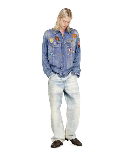 DIESEL（ディーゼル）の「メンズ シャツ S-SIMPLY-PATCH（シャツ/ブラウス・メンズ・インディゴブルー・50/48/52/46）」の5枚目の写真