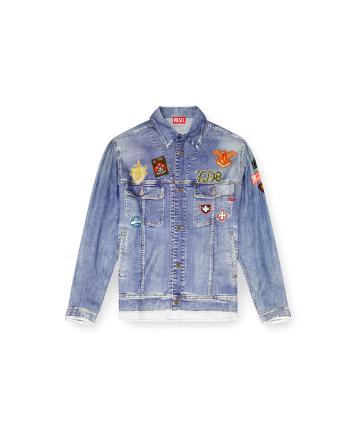 DIESEL（ディーゼル）の「メンズ シャツ S-SIMPLY-PATCH（シャツ/ブラウス・メンズ・インディゴブルー・50/48/52/46）」の6枚目の写真