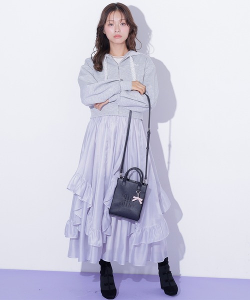 JILL by JILL STUART(ジルバイジルスチュアート)の「イレヘムフリルスカート(スカート・レディース・ブルー/ベージュ/ホワイト・FREE)」の6枚目の写真