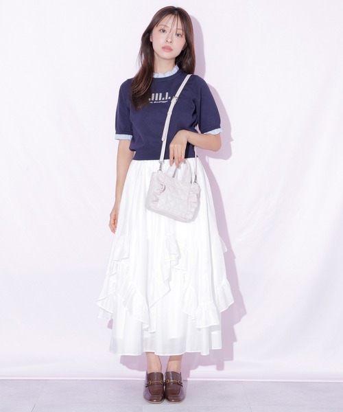 JILL by JILL STUART(ジルバイジルスチュアート)の「イレヘムフリルスカート(スカート・レディース・ブルー/ベージュ/ホワイト・FREE)」の20枚目の写真