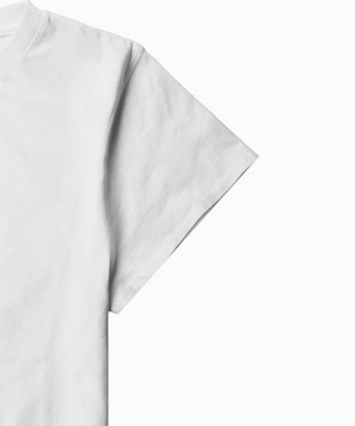 MOON FAIRY（ムーンフェアリー）の「SERIF レディース クロップ半袖Tシャツ [ホワイト]（Tシャツ/カットソー・レディース・その他・FREE）」の4枚目の写真