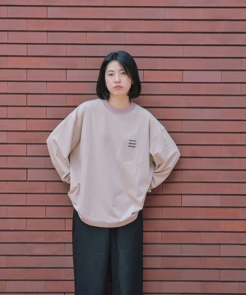 SHIPS any(シップス エニィ)の「【SHIPS any別注】ohwell: ワンポイント ロゴ 刺繍 ミジンボーダー Tシャツ(ロンT)◇(Tシャツ/カットソー・メンズ・オリーブ/グレー/コーラル・MEDIUM/LARGE)」の21枚目の写真
