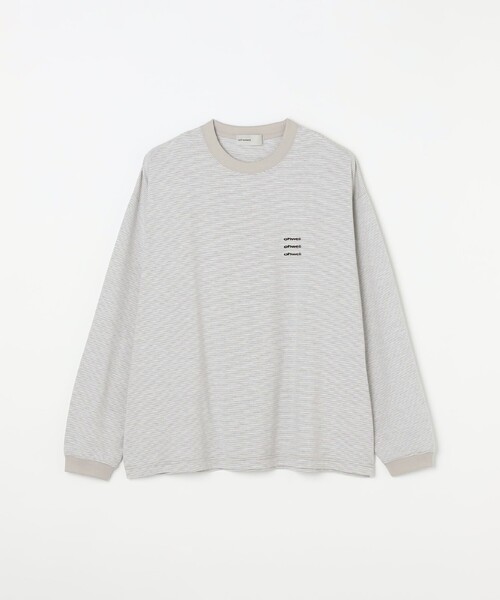 SHIPS any(シップス エニィ)の「【SHIPS any別注】ohwell: ワンポイント ロゴ 刺繍 ミジンボーダー Tシャツ(ロンT)◇(Tシャツ/カットソー・メンズ・オリーブ/グレー/コーラル・MEDIUM/LARGE)」の15枚目の写真