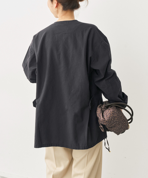 Spick & Span(スピックアンドスパン)の「《WEB限定》ROTHCO / ロスコ ミリタリーノーカラージャケット(ミリタリージャケット・レディース・カーキ/ブラック・MEDIUM)」の21枚目の写真