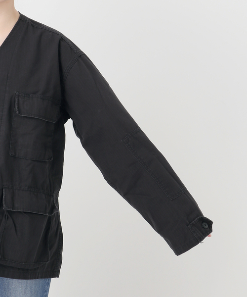 Spick & Span(スピックアンドスパン)の「《WEB限定》ROTHCO / ロスコ ミリタリーノーカラージャケット(ミリタリージャケット・レディース・カーキ/ブラック・MEDIUM)」の10枚目の写真