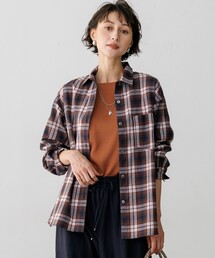 チェックネル シャツ