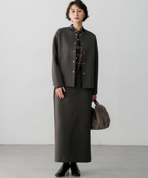 23区 S(ニジュウサンクチイサイサイズ)の「チェックネル シャツ(シャツ/ブラウス・レディース・ダークブラウン系3/ネイビー系3/ブラック系3・32)」の14枚目の写真