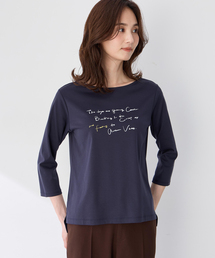 【藤井桜子さんコラボ】メッセージプリント7分袖Tシャツ