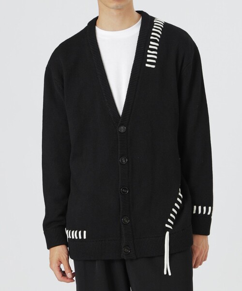 LOVELESS（ラブレス）の「【UNISEX】ポイントスレッドニットカーディガン（カーディガン/ボレロ・メンズ・グレー系その他/ブラウン系その他/ブラック・L/M）」の5枚目の写真