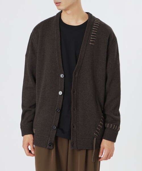 LOVELESS（ラブレス）の「【UNISEX】ポイントスレッドニットカーディガン（カーディガン/ボレロ・メンズ・グレー系その他/ブラウン系その他/ブラック・L/M）」の6枚目の写真