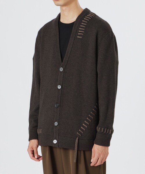 LOVELESS（ラブレス）の「【UNISEX】ポイントスレッドニットカーディガン（カーディガン/ボレロ・メンズ・グレー系その他/ブラウン系その他/ブラック・L/M）」の8枚目の写真