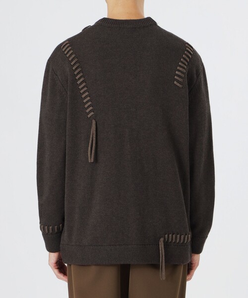 LOVELESS（ラブレス）の「【UNISEX】ポイントスレッドニットカーディガン（カーディガン/ボレロ・メンズ・グレー系その他/ブラウン系その他/ブラック・L/M）」の9枚目の写真