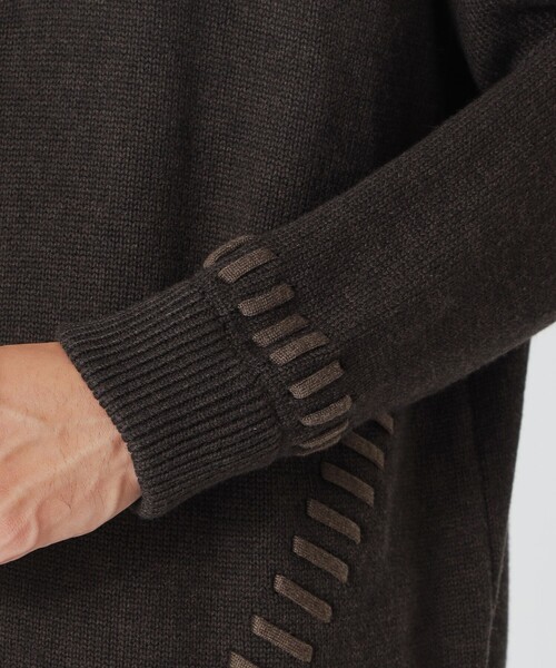 LOVELESS（ラブレス）の「【UNISEX】ポイントスレッドニットカーディガン（カーディガン/ボレロ・メンズ・グレー系その他/ブラウン系その他/ブラック・L/M）」の13枚目の写真