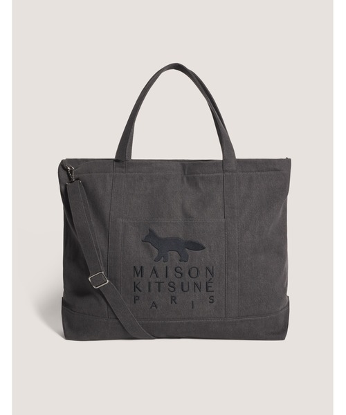 Maison Kitsune(メゾンキツネ)の「PROFILE FOX XL TOTE(トートバッグ・メンズ・ブラック系その他・U)」の1枚目の写真