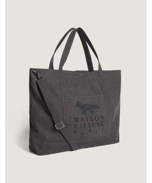 Maison Kitsune(メゾンキツネ)の「PROFILE FOX XL TOTE(トートバッグ・メンズ・ブラック系その他・U)」の3枚目の写真